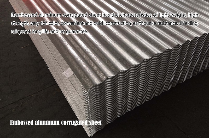 embossed aluminum corrugated sheet