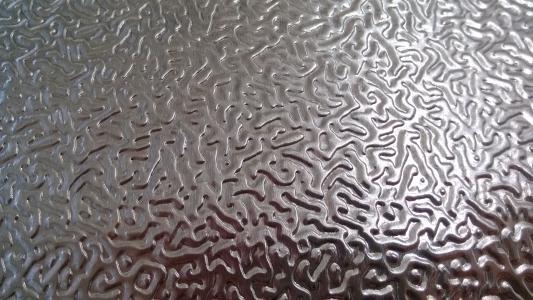 Orange peel embossing aluminium coil