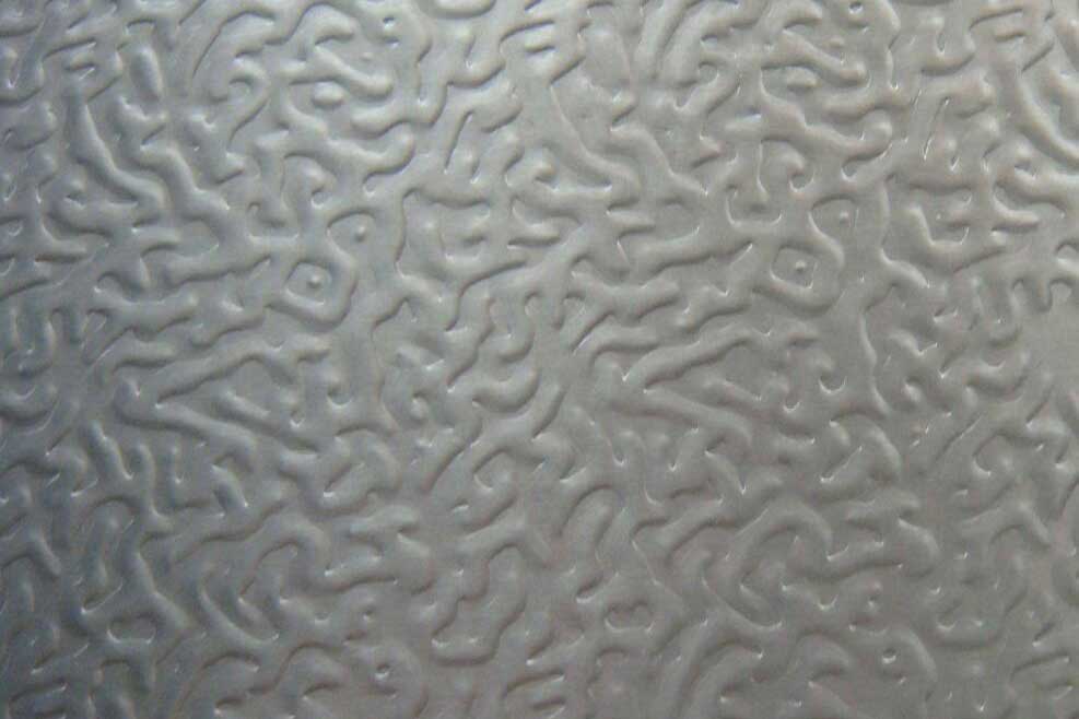 Antibacterial embossed coated aluminum foil