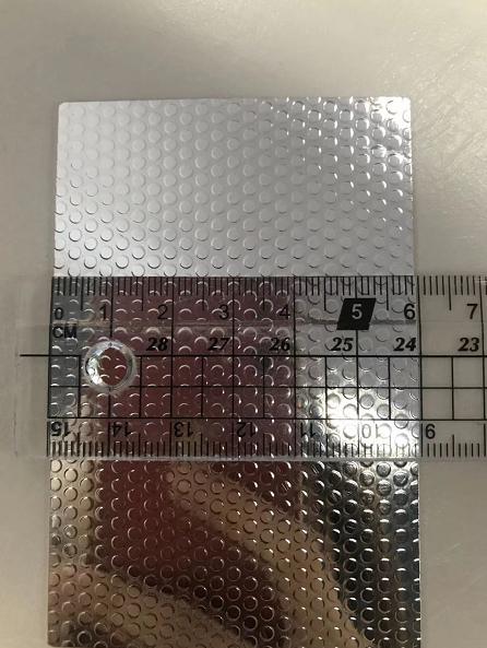 Mirror finish dot pattern aluminium coil