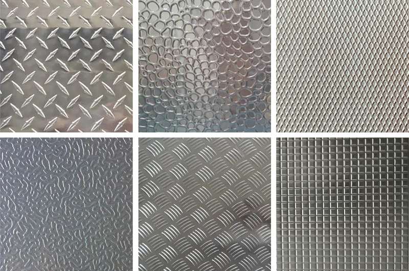 Textured aluminum coil